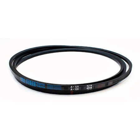 D&D A131 Classical V-Belt, 133 in Outside Length, 1/2 in Top Width, 1 Ribs A131